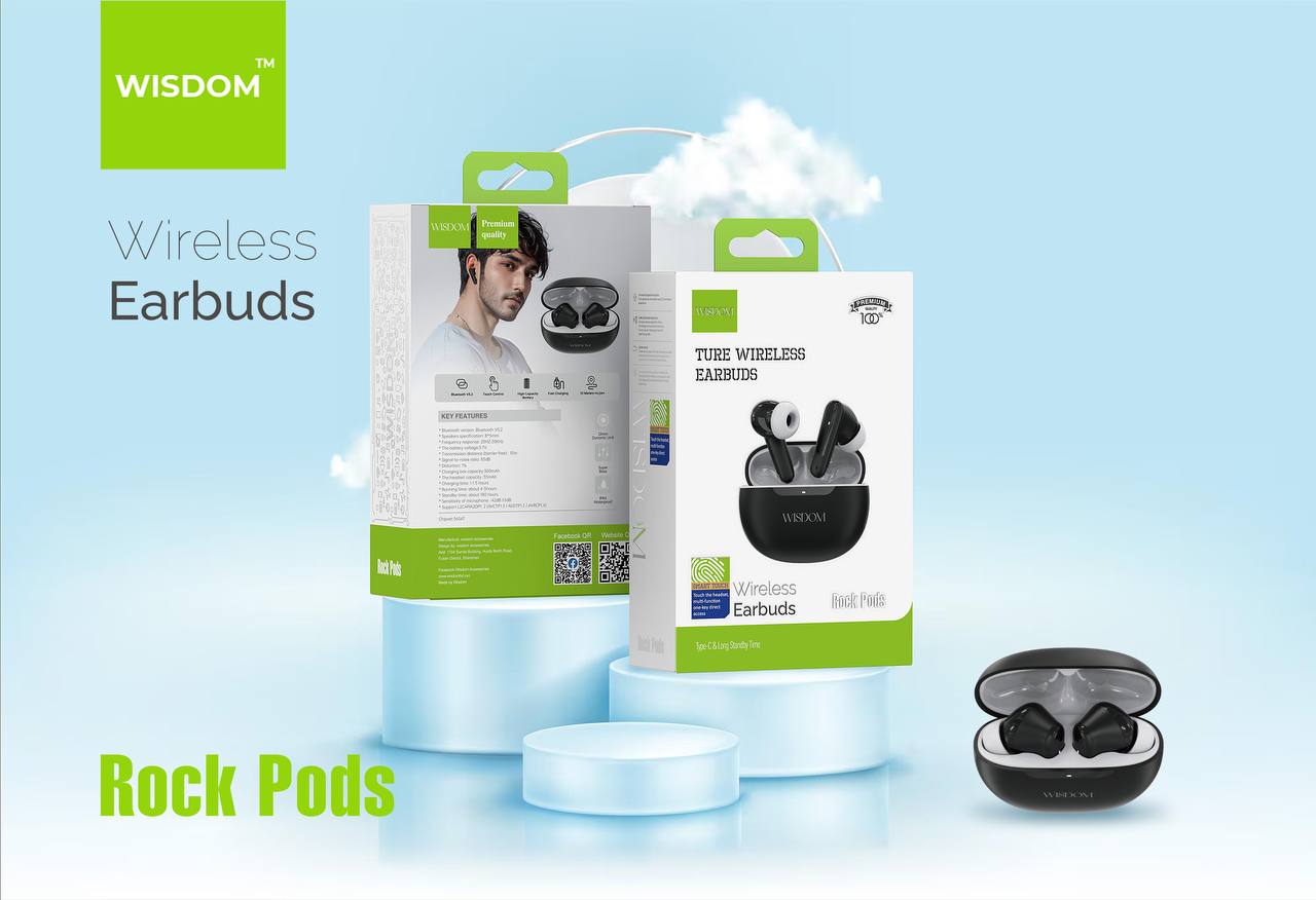 Rock Pods Wireless Earbuds